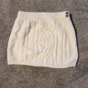 Baby Gap Crochet skirt and Old Navy denim skirt